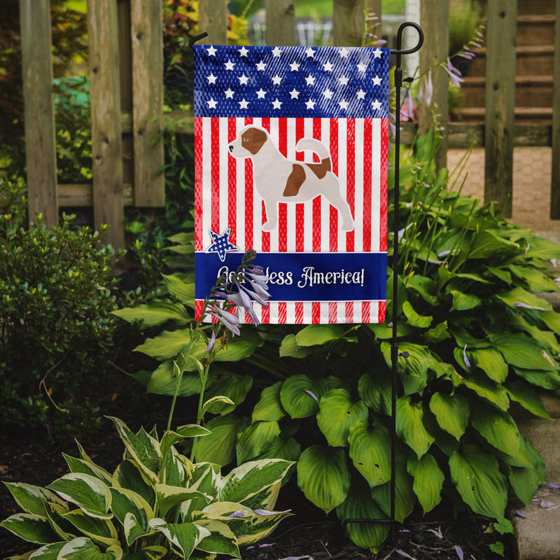 USA Patriotic Jack Russell Terrier Flag Garden Size BB3307GF