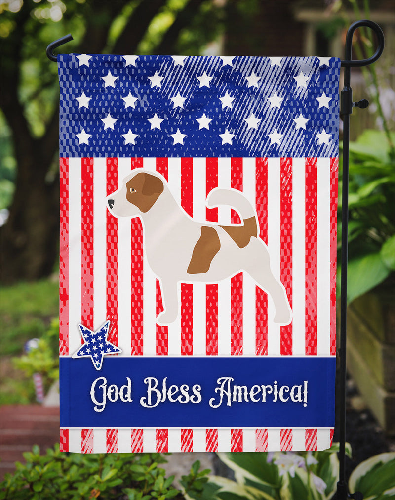 USA Patriotic Jack Russell Terrier Flag Garden Size BB3307GF