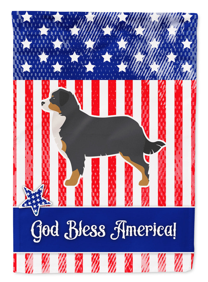 USA Patriotic Bernese Mountain Dog Flag Garden Size BB3319GF