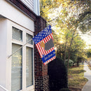 USA Patriotic Yorkshire Terrier Yorkie House Flag 28x40 Porch Sleeve Pole Decorative Outside Yard Banner Artwork Wall Hanging, Polyester