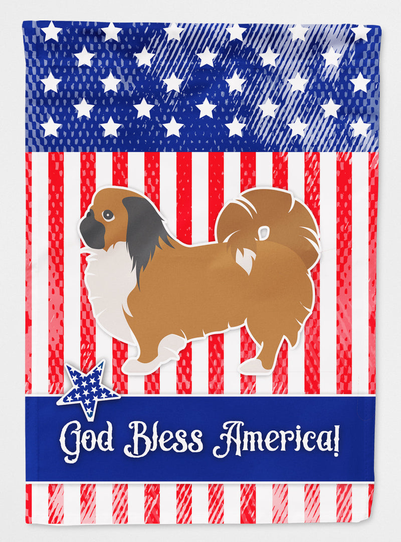 USA Patriotic Pekingese Flag Canvas House Size BB3338CHF