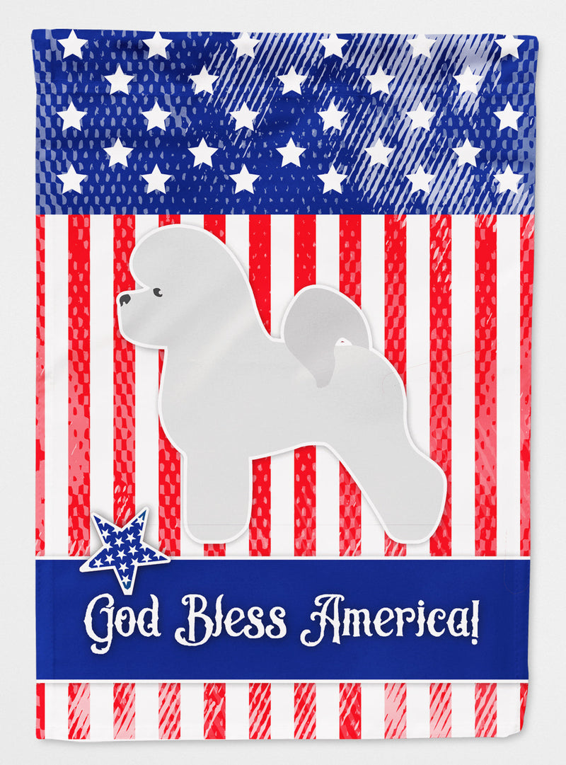 USA Patriotic Bichon Frise Flag Canvas House Size BB3345CHF