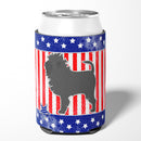 USA Patriotic Affenpinscher Can or Bottle Hugger Cooler Sleeve for Standard 12 oz Cans, Insulated Foam Beer & Soda Can Hugger Reusable