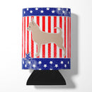 USA Patriotic Chihuahua Can or Bottle Hugger Cooler Sleeve for Standard 12 oz Cans, Insulated Foam Beer & Soda Can Hugger Reusable