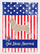 USA Patriotic Chihuahua House Flag 28x40 Porch Sleeve Pole Decorative Outside Yard Banner Artwork Wall Hanging, Polyester