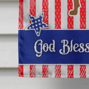 USA Patriotic Rottweiler House Flag 28x40 Porch Sleeve Pole Decorative Outside Yard Banner Artwork Wall Hanging, Polyester