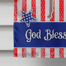 USA Patriotic Dogo Argentino House Flag 28x40 Porch Sleeve Pole Decorative Outside Yard Banner Artwork Wall Hanging, Polyester