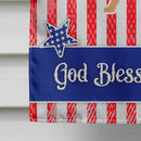USA Patriotic Dogue de Bordeaux House Flag 28x40 Porch Sleeve Pole Decorative Outside Yard Banner Artwork Wall Hanging, Polyester