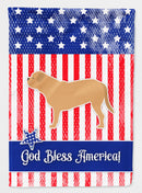 USA Patriotic Dogue de Bordeaux House Flag 28x40 Porch Sleeve Pole Decorative Outside Yard Banner Artwork Wall Hanging, Polyester
