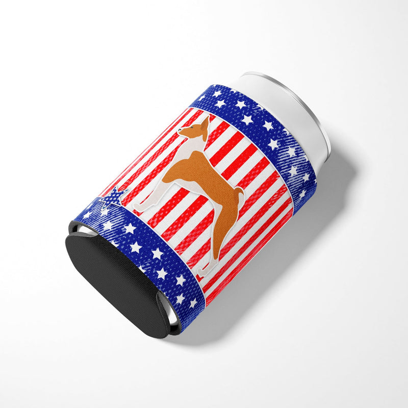 USA Patriotic Basenji Can or Bottle Hugger BB3374CC