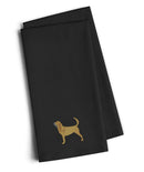 Bloodhound Embroidered Kitchen Towels - Set of 2 -  BB3384BKTWE