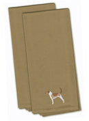 American Foxhound Embroidered Kitchen Towels, Set of 2 - Decorative Dish Towels, Kitchen Linens BB3398TNTWE