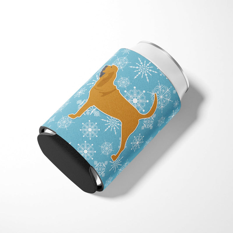 Winter Snowflake Bloodhound Can or Bottle Hugger BB3484CC