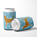 Winter Snowflake Bloodhound Can or Bottle Hugger Cooler Sleeve for Standard 12 oz Cans, Insulated Foam Beer & Soda Can Hugger Reusable