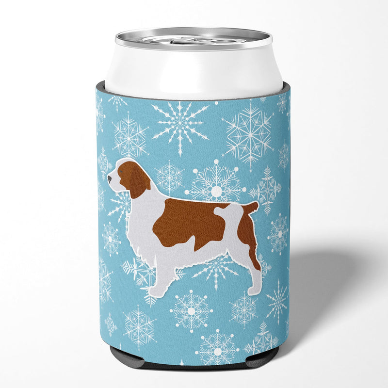 Winter Snowflake Welsh Springer Spaniel Can or Bottle Hugger BB3500CC