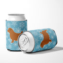 Winter Snowflake Norfolk Terrier Can or Bottle Hugger Cooler Sleeve for Standard 12 oz Cans, Insulated Foam Beer & Soda Can Hugger Reusable