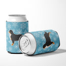 Winter Snowflake Bernese Mountain Dog Can or Bottle Hugger Cooler Sleeve for Standard 12 oz Cans, Insulated Foam Beer & Soda Can Hugger Reusable