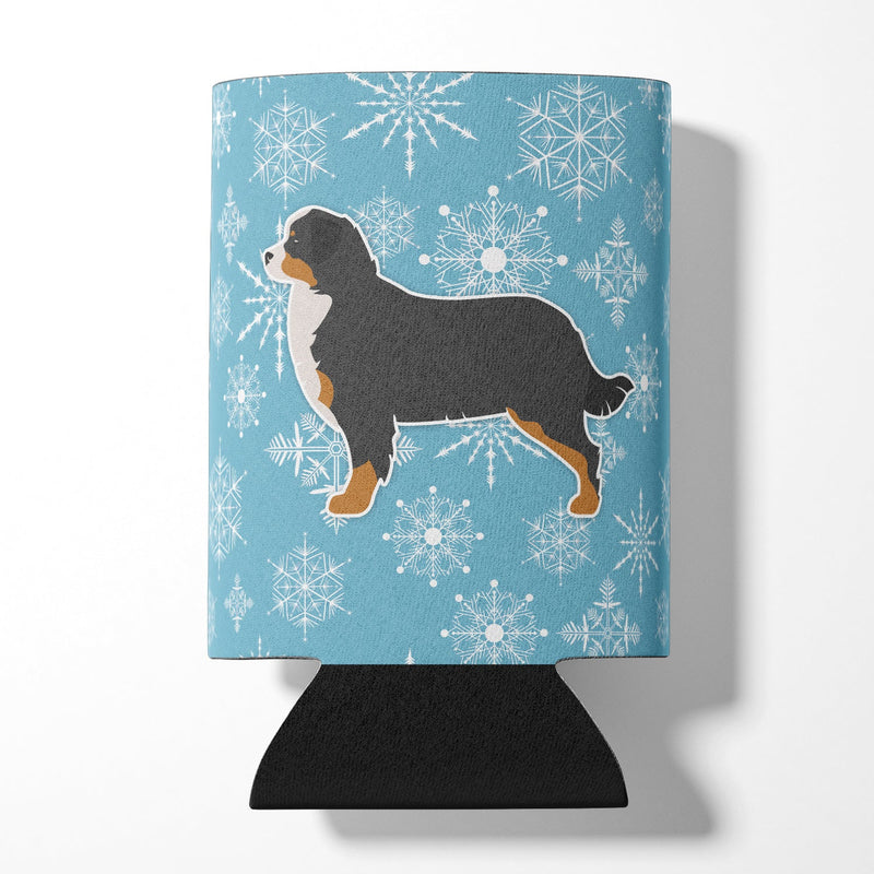 Winter Snowflake Bernese Mountain Dog Can or Bottle Hugger BB3519CC