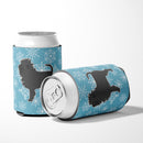 Winter Snowflake Affenpinscher Can or Bottle Hugger Cooler Sleeve for Standard 12 oz Cans, Insulated Foam Beer & Soda Can Hugger Reusable