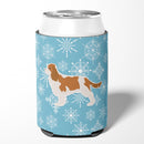 Winter Snowflake Cavalier King Charles Spaniel Can or Bottle Hugger Cooler Sleeve for Standard 12 oz Cans, Insulated Foam Beer & Soda Can Hugger Reusable