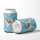 Winter Snowflake Cavalier King Charles Spaniel Can or Bottle Hugger Cooler Sleeve for Standard 12 oz Cans, Insulated Foam Beer & Soda Can Hugger Reusable