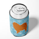 Winter Snowflake Chow Chow Can or Bottle Hugger Cooler Sleeve for Standard 12 oz Cans, Insulated Foam Beer & Soda Can Hugger Reusable