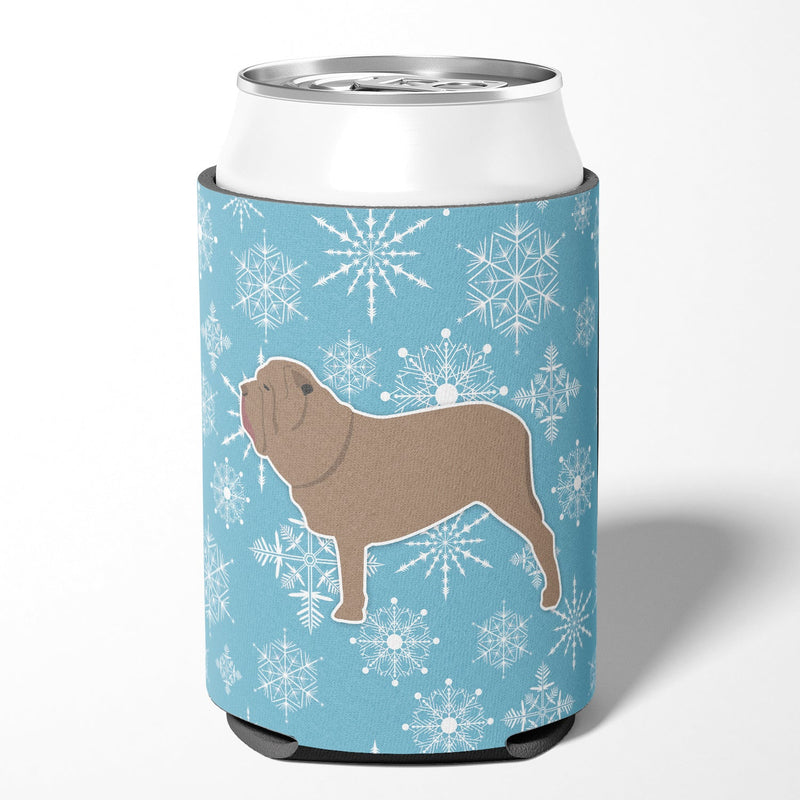 Winter Snowflake Neapolitan Mastiff Can or Bottle Hugger BB3565CC