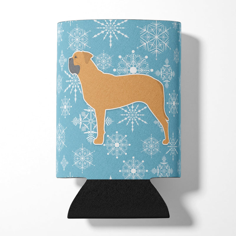 Winter Snowflake Bullmastiff Can or Bottle Hugger BB3571CC