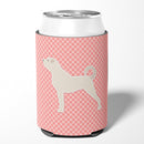 Anatolian Shepherd Checkerboard Pink Can or Bottle Hugger BB3677CC