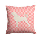 Anatolian Shepherd Checkerboard Pink Throw Pillow - 14x14 Decorative Pillow – Art for Your Home & Patio BB3677PW1414