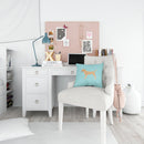 Border Terrier  Checkerboard Blue Throw Pillow - 14x14 Decorative Pillow – Art for Your Home & Patio BB3689PW1414