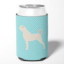 Anatolian Shepherd Checkerboard Blue Can or Bottle Hugger BB3777CC