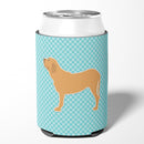 Fila Brasileiro Checkerboard Blue Can or Bottle Hugger Cooler Sleeve for Standard 12 oz Cans, Insulated Foam Beer & Soda Can Hugger Reusable