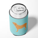 Fila Brasileiro Checkerboard Blue Can or Bottle Hugger Cooler Sleeve for Standard 12 oz Cans, Insulated Foam Beer & Soda Can Hugger Reusable