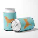 Fila Brasileiro Checkerboard Blue Can or Bottle Hugger Cooler Sleeve for Standard 12 oz Cans, Insulated Foam Beer & Soda Can Hugger Reusable
