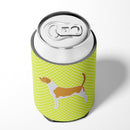 American Foxhound Checkerboard Green Can or Bottle Hugger BB3798CC