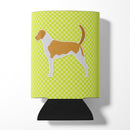 American Foxhound Checkerboard Green Can or Bottle Hugger BB3798CC