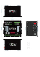 Epoch Batteries 36V 105Ah - LiMax Series - Lithium (LiFePO4) Golf Cart Battery - Complete Kit