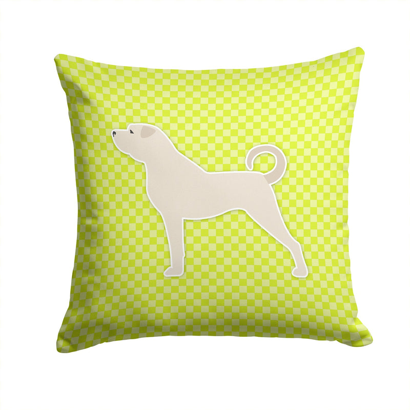 Anatolian Shepherd Checkerboard Green Throw Pillow - 14x14 Decorative Pillow – Art for Your Home & Patio BB3877PW1414