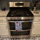 Dachshund Dog House Collection Kitchen Towel Velour Plush Front and Cotton Loop Back Machine Washable