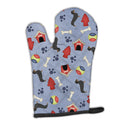 Dachshund Dog House Collection Oven Mitt Heat Resistant Thick Oven Mitt for Hot Pans and Oven, Kitchen Mitt Protect Hands, Cooking Baking Glove