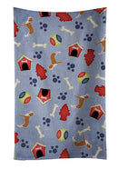 Spanish Hound Dog House Collection Kitchen Towel Velour Plush Front and Cotton Loop Back Machine Washable