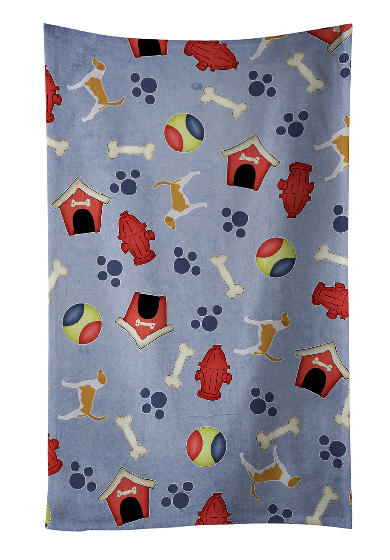 American Foxhound Dog House Collection Kitchen Towel – Artistic Dish Towel for Everyday Use BB3898KTWL
