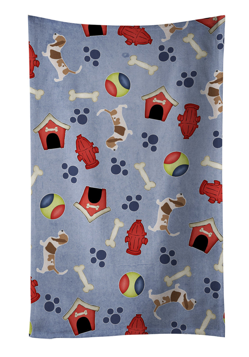 Basset Hound Dog House Collection Kitchen Towel BB3902KTWL