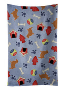Norfolk Terrier Dog House Collection Kitchen Towel Velour Plush Front and Cotton Loop Back Machine Washable