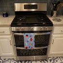 Beagle Dog House Collection Kitchen Towel Velour Plush Front and Cotton Loop Back Machine Washable