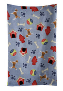 Beagle Dog House Collection Kitchen Towel Velour Plush Front and Cotton Loop Back Machine Washable