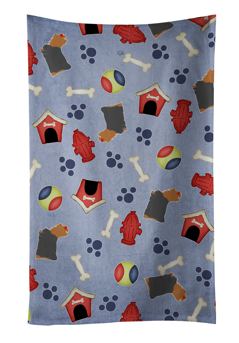 Yorkshire Terrier Yorkie Dog House Collection Kitchen Towel BB3934KTWL