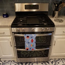 Lowchen Dog House Collection Kitchen Towel Velour Plush Front and Cotton Loop Back Machine Washable