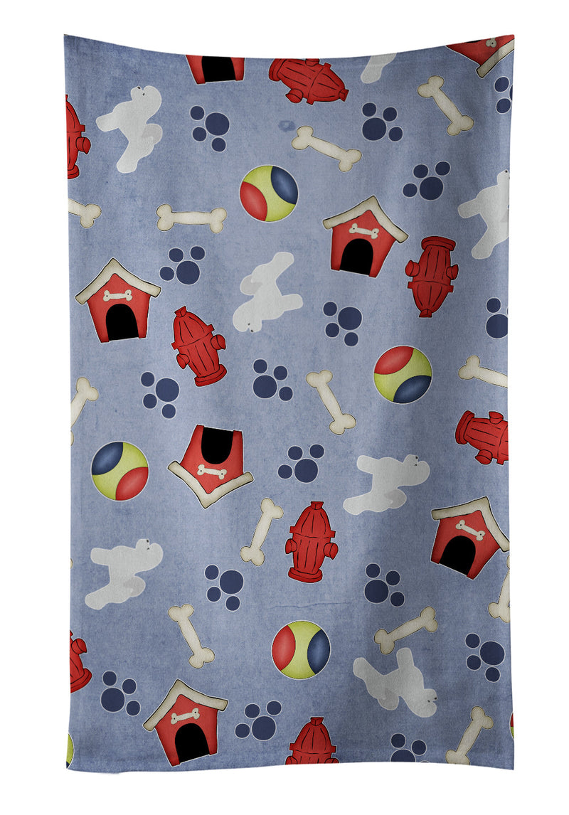 Bichon Frise Dog House Collection Kitchen Towel BB3945KTWL